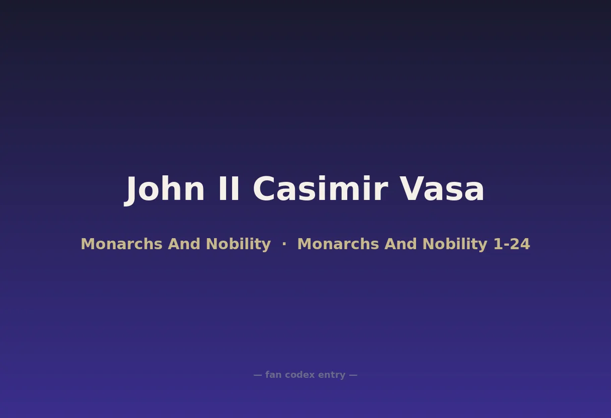John II Casimir Vasa
