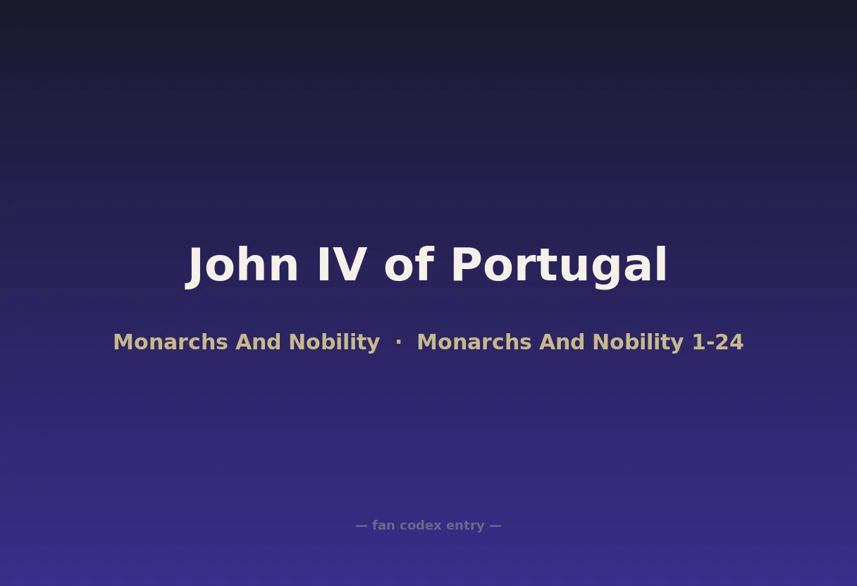 John IV of Portugal
