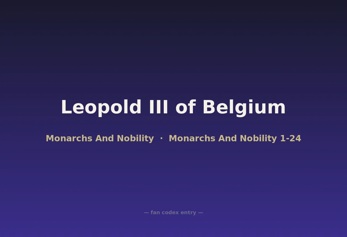 Leopold III of Belgium