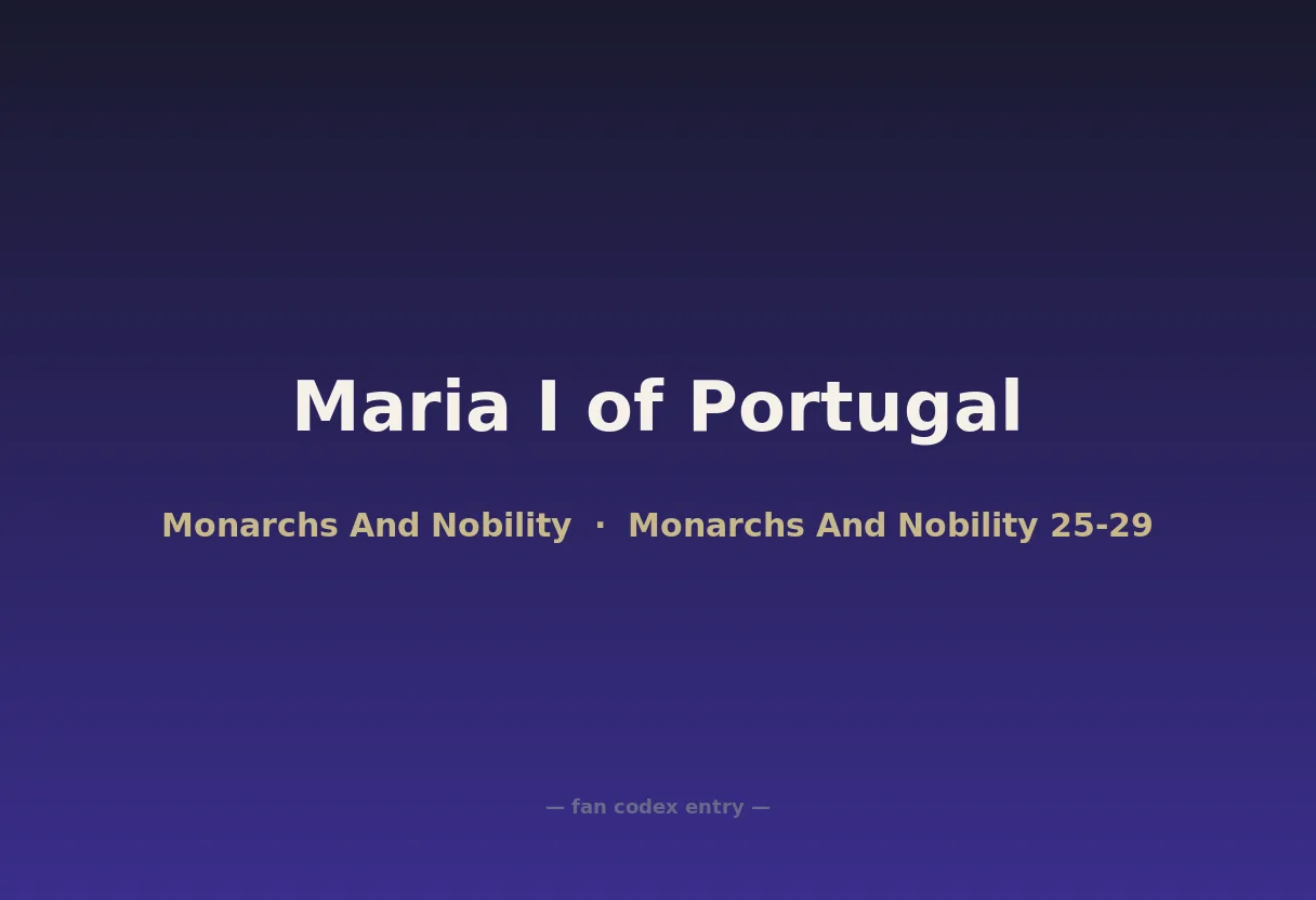 Maria I of Portugal