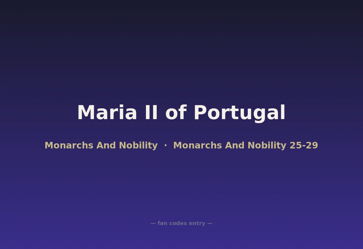Maria II of Portugal